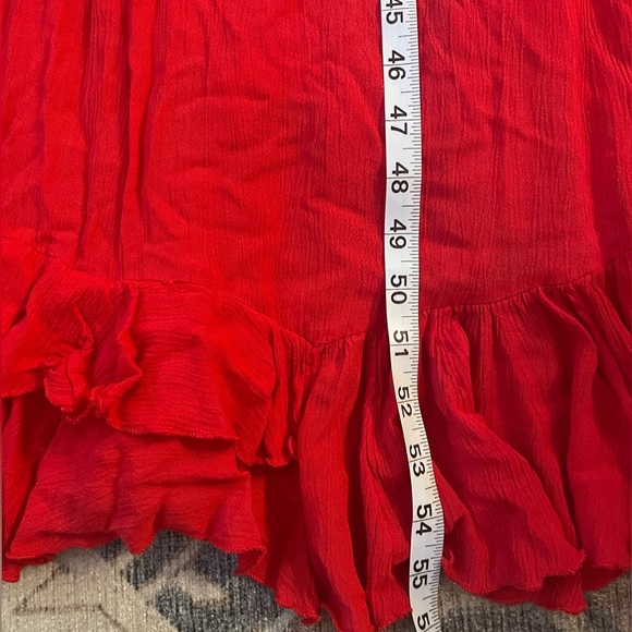 Free People FP One Adella Red Maxi Dress Size XS - Picture 5 of 9